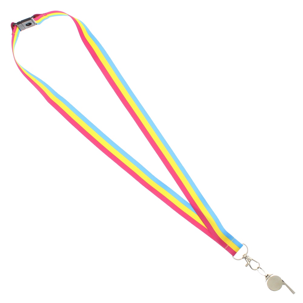 Zac's Alter Ego - Pansexual Cordon/Lanyard - avec sifflet - Multicolore